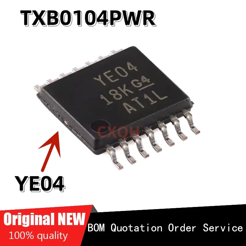 10vnt/daug 100% Naujas TXB0104PWR YE04 TXB0104 TSSOP-14 Chipset IC