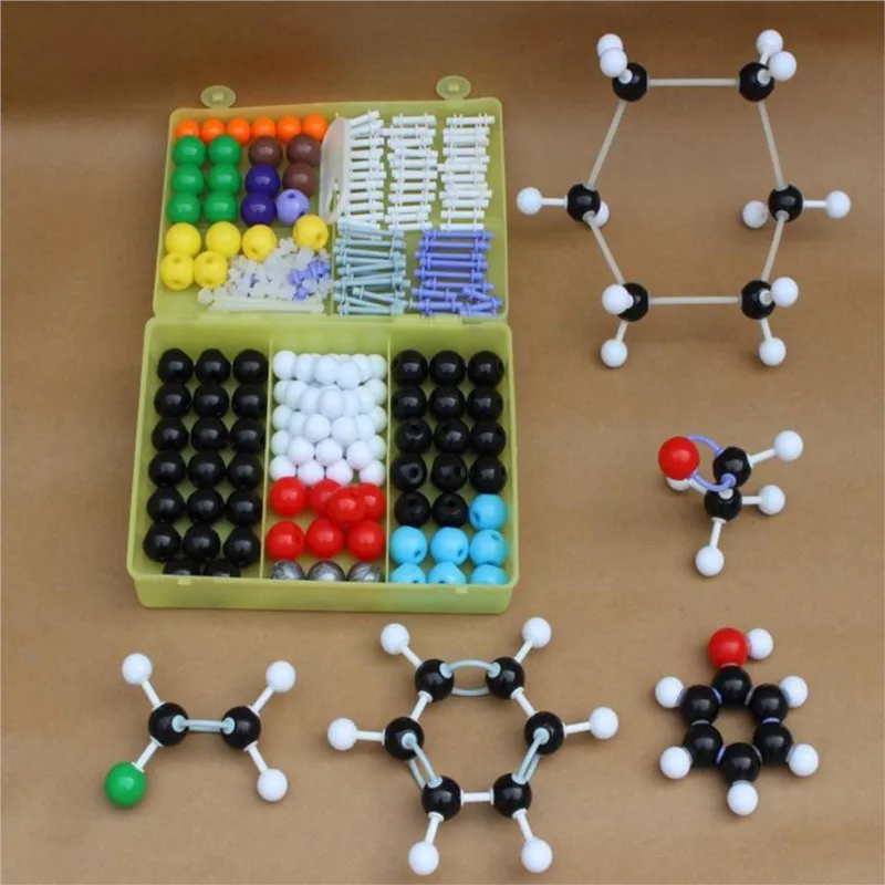 136+158pcs/daug Molekulinė Pavyzdį ZX-1004 Rinkinys-Bendrosios Ir Organinės Chemijos Mokyklos, Laboratorijos, Mokymo, mokslinių Tyrimų