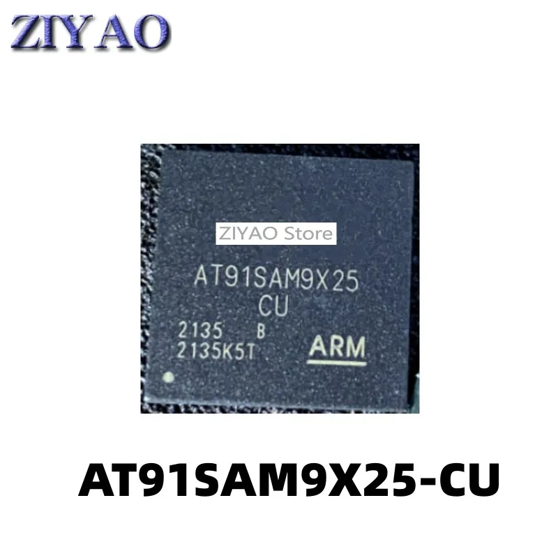 1PCS AT91SAM9X25-CU BGA217 Aplieti MCU Mikrovaldiklis 32-bitų Mikroprocesorius Įterptųjų