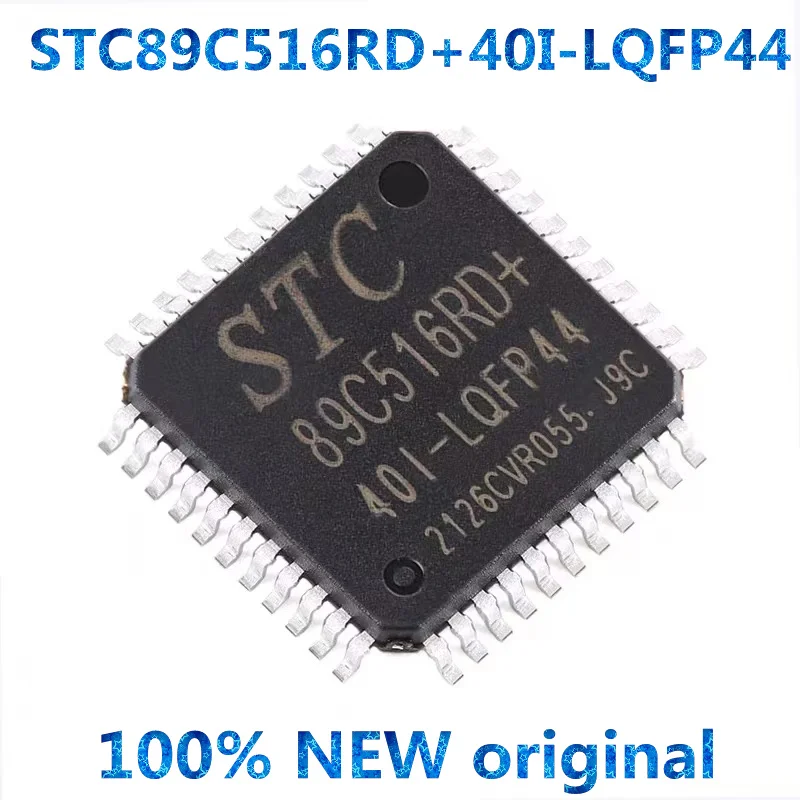 1PCS STC89C516RD+40I-LQFP44 12T/6T 8051 Mikroprocesorius MCU Chip 100% Naujas Originalus