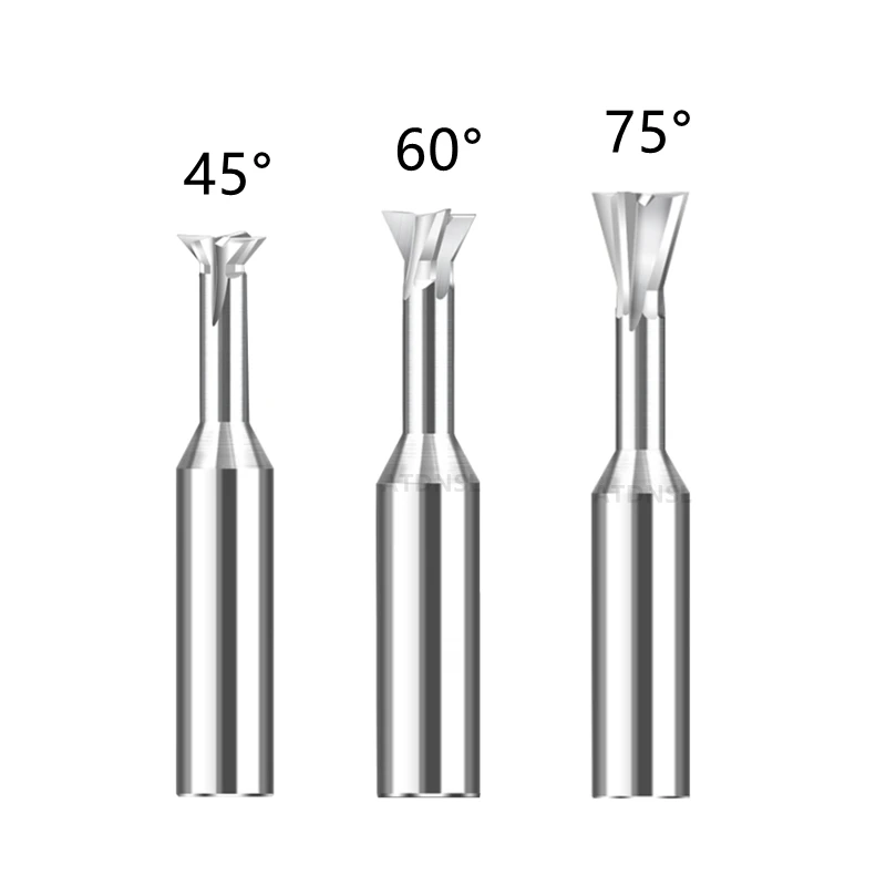 Aliuminio Suderinta Frezavimo Cutter 45 60 75 Laipsniu, 1mm-20mm CNC T-slot Frezavimo Įrankis Volframo Plieno Latakų Pabaiga Malūnas Išlajų