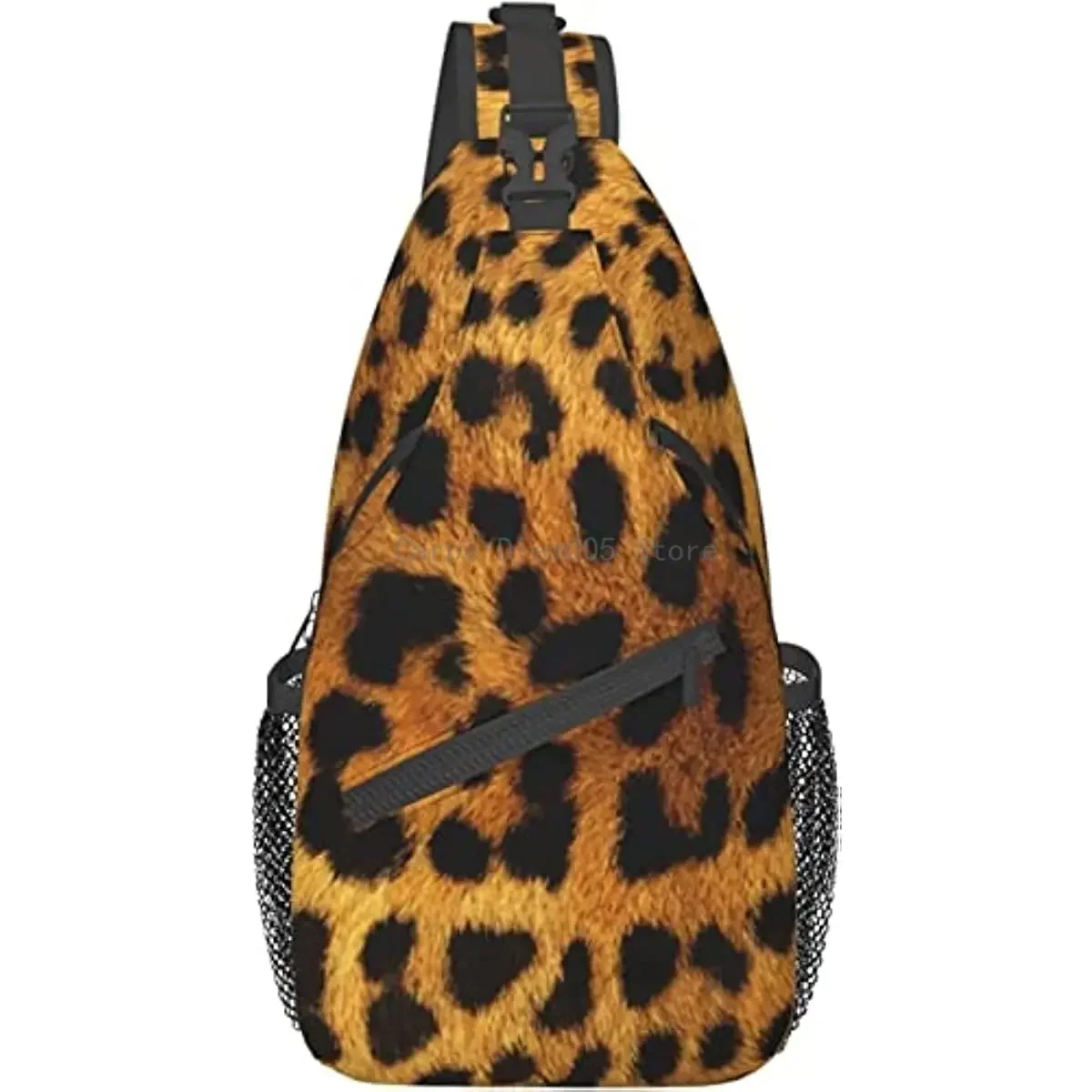 Cheetah Leopardas Spausdinti Sling Bag Crossbody Kuprinė Pėsčiųjų Kelionės Daypack Krūtinės Maišelį Pečių Maišą, Moterims, Vyrams