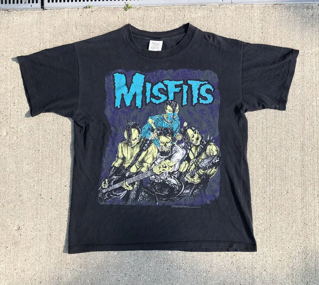 Derliaus 1999 Misfits 2000 Marškinėliai L Dancigo Samhain Džeris Tik Punk Juoda Vėliava