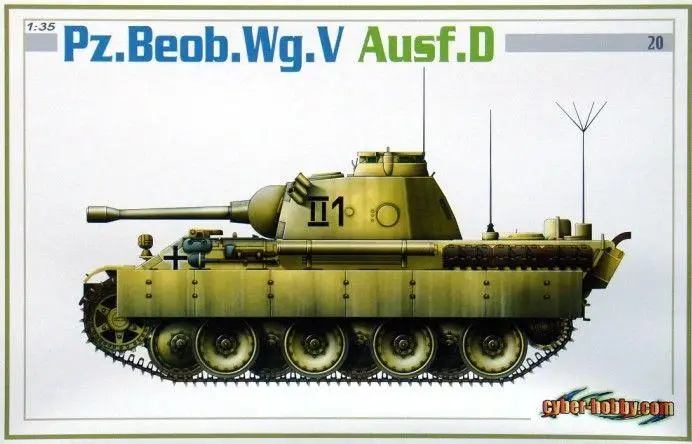 Dragon 6419 1/35 Pz.Beob.Wg.V Ausf.D Modelis kit