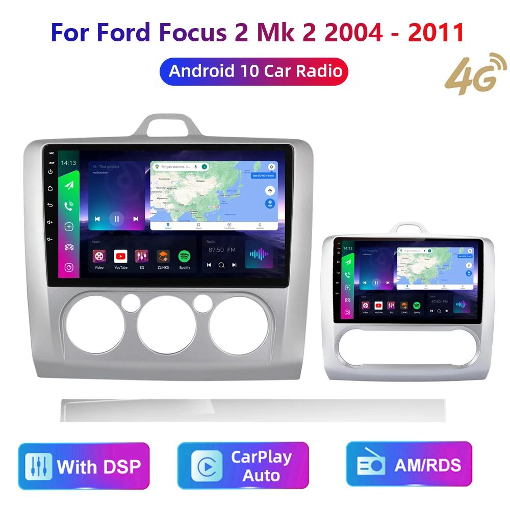 HD multimedia Car stereo RadioFor Ford Focus 2 3 Mk2 Mk3 2004-2011 