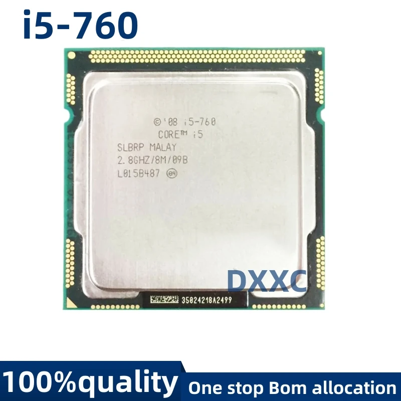 Intel Core i5-760 I5 760 2.8 GHz Quad-Core Quad-Sriegis CPU Procesorius 8M 95W LGA 1156