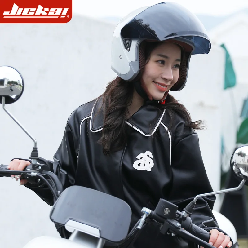 Jiekai Motociklo Pusė Šalmas Vyrų ir Moterų Keturis Sezonus Šalmas Motociklų Vieno Objektyvo Jojimo Saugos Šalmų kasko moto