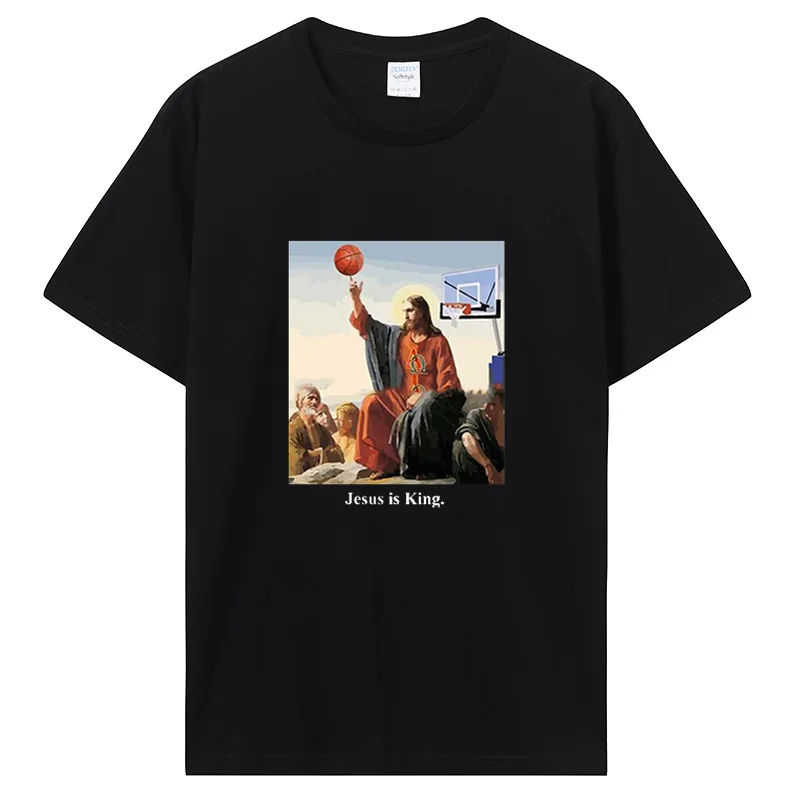 Jėzus Raves Spausdinti Atsitiktinis Vyrų Marškinėliai Mados Harajuku Užsakymą Vyrų marškinėliai trumpomis Rankovėmis Moterims Medvilnės Marškinėlius Tees Streetwear