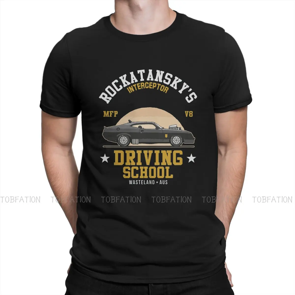 Mad Max Crewneck TShirts Rocktanskys Vairavimo Mokykla Individualizuoti Homme Marškinėliai Juokinga Drabužių Dydis S-6XL
