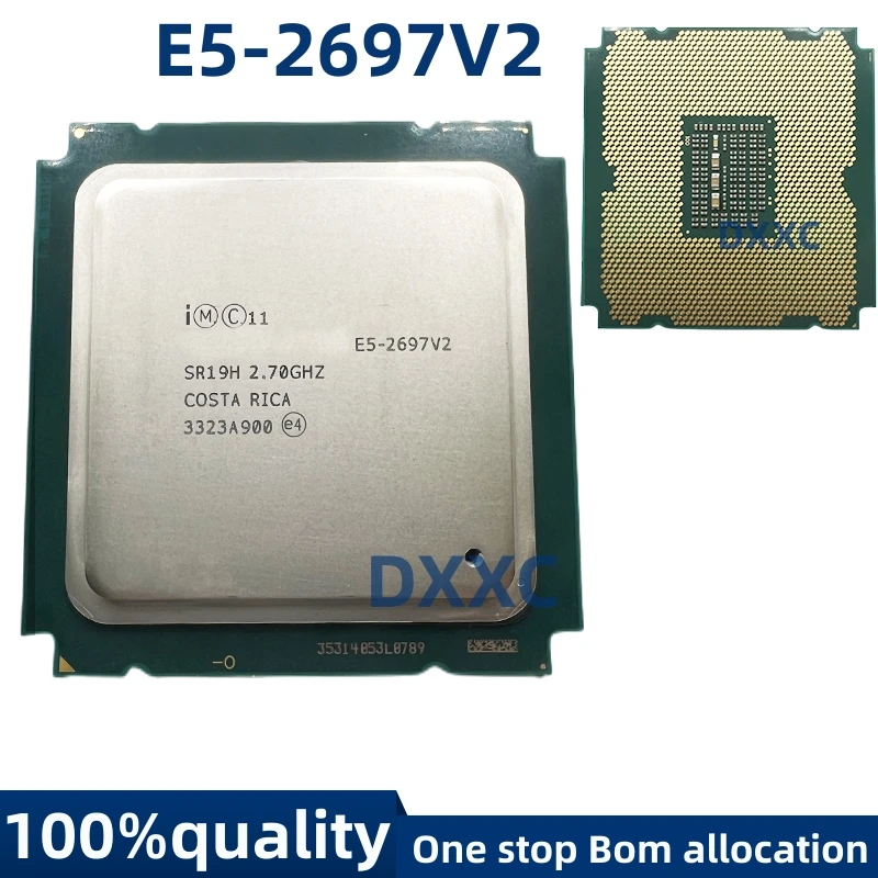 Naudoti E5-2697V2 E5 2697v2 2.7 GHz Dvylika-Core Dvidešimt keturių Siūlų CPU Procesorius 30M 130W LGA 2011