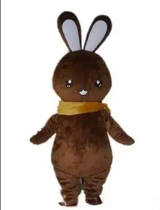 Naujas Suaugusiųjų Brown Bunny Talismanas Cosplay Kostiumų Mascotte Fancy Dress Pobūdžio Karnavalas Kalėdų Šventė Talismanas Kostiumas