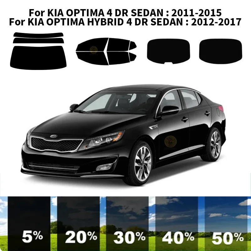 Pjaustytuose nanoceramics automobilių UV Lango Atspalvis, Rinkinys, Automobilių Langų Plėvelės KIA OPTIMA HYBRID 4 DR SEDANAS 2012-2017