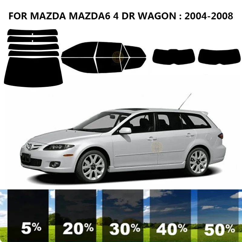 Pjaustytuose nanoceramics automobilių UV Lango Atspalvis, Rinkinys, Automobilių Langų Plėvelės MAZDA MAZDA6 4 DR SEDANAS 2004-2008 m.