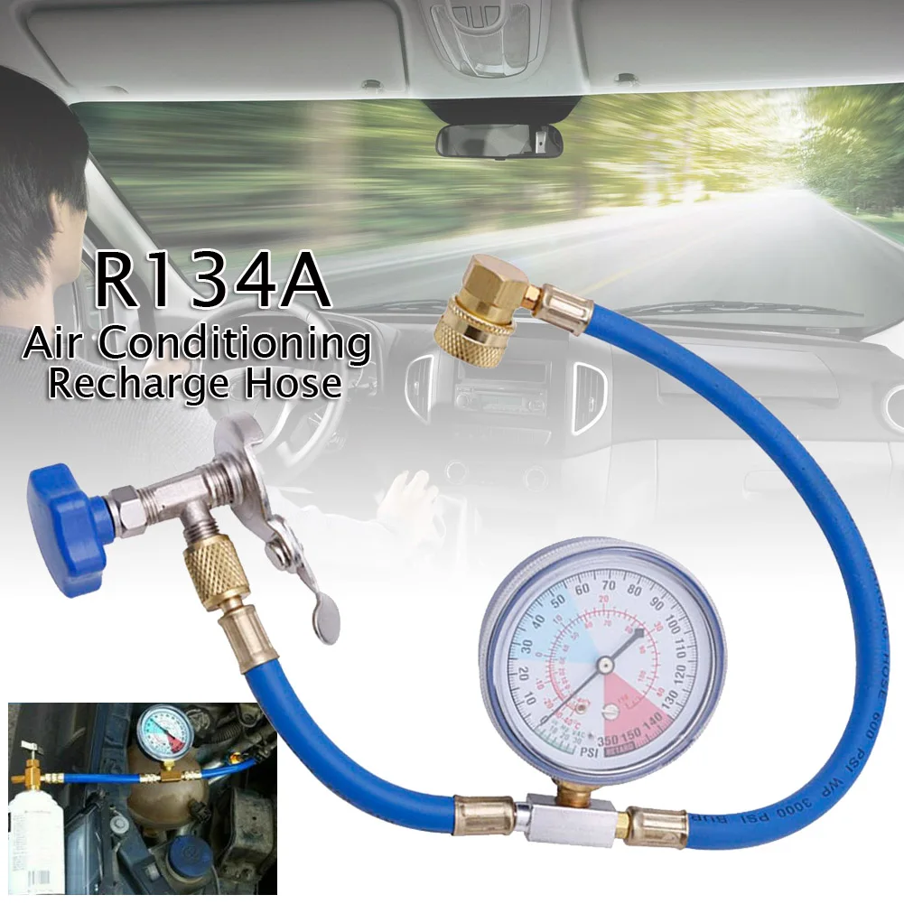 R134A Oro Kondicionavimo sistema Įkrauti Matavimo Žarna Vėžės Sklendės Šaltnešio Vamzdžio Auto Automobilių Oro kondicionavimo Priedai