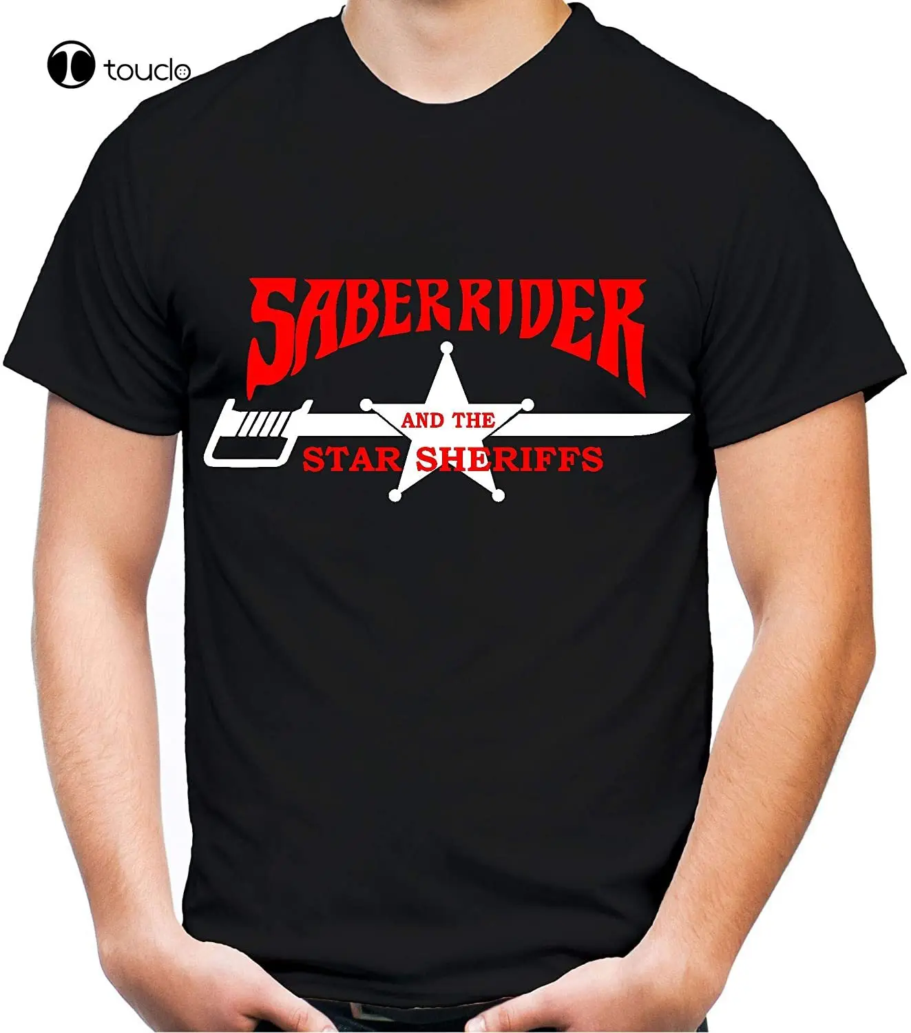 Saber Rider Ir Žvaigždė Šerifai T-Shirt Jis-Vyras Veiksmų Įdomus Tee Marškinėliai Užsakymą Aldult Paauglių Unisex Skaitmeninis Spausdinimas Tee Marškinėliai