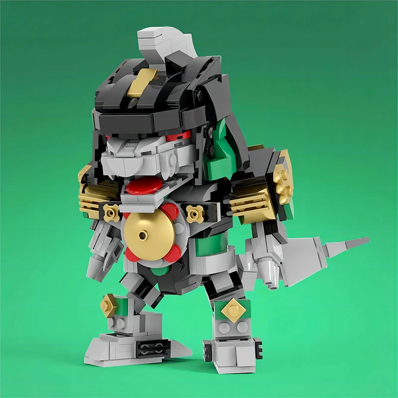 SS, Už Morphin Deformacijos energija Varomas Mecha Žalia Megazord Roboto Kūrimo Bloką Nustatyti Dinozaurų Komanda Rangers Plytos Vaikų Žaislas Dovana