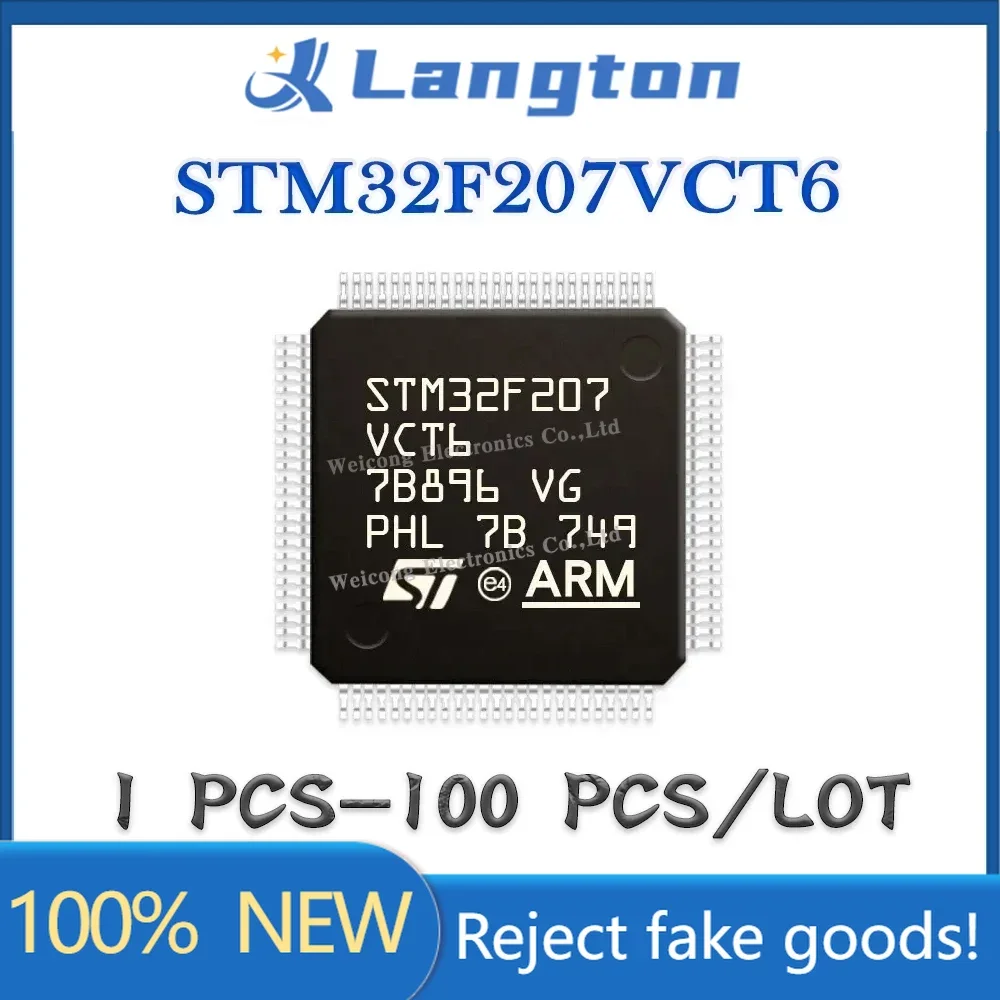 STM32F207 STM32F207VCT6 STM32F207VCT STM32F207VC STM32F207V STM32F STM32 STM Naujas Originalus IC MCU Chip LQFP-100