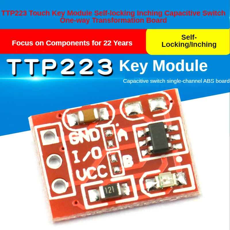 TTP223 Palieskite Klavišą Modulis Savaiminio Fiksavimo Virsta Capacitive Pereiti į Vieną pusę Transformacijos Valdyba