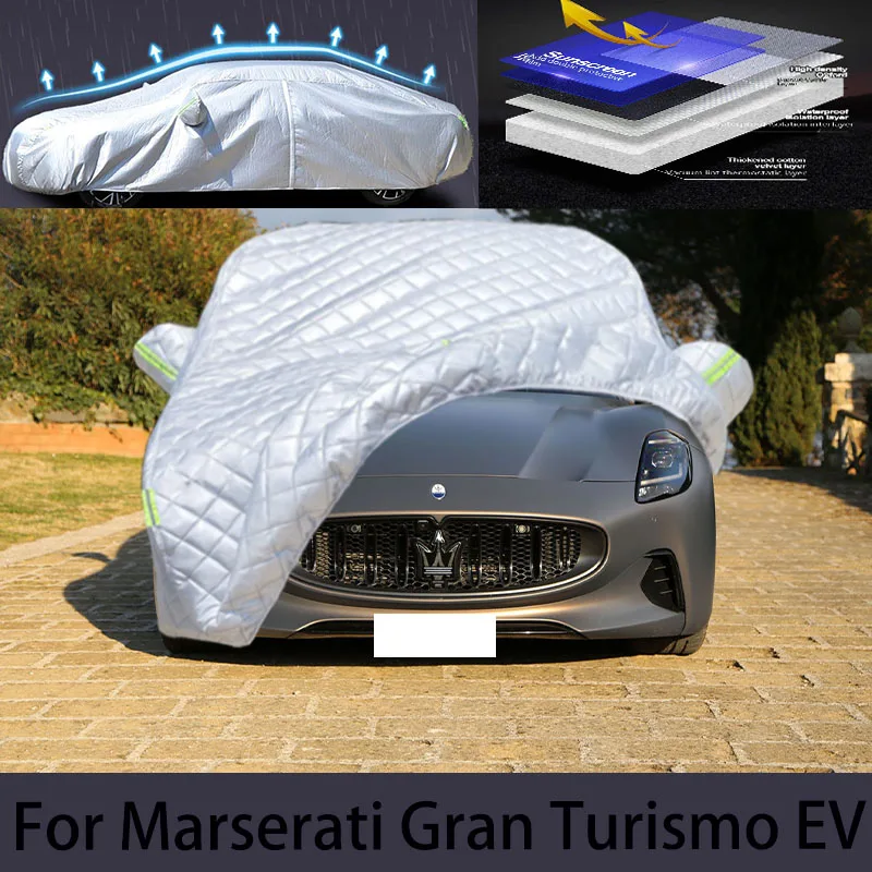 Už Maserati Gran Turismo EV Automobilių kruša apsaugos dangtelio apsauga nuo lietaus, įbrėžimams apsaugos dažai lupasi apsaugos automobilių, drabužių