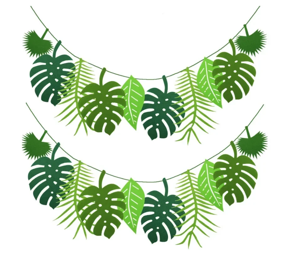 Vėžlys Leaf Reklama Havajai Šalies Laimingas Vasaros Gimtadienio Girliandą Safari JungleTropic Temą Dekoro Dinozaurų Temą Parti Dekoras