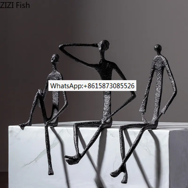 Šiuolaikinio abstraktaus metalo pav papuošalai Juoda kaustytomis geležies paveikslas, skulptūra Nereguliarus judėjimo amatų papuošalai Namų Puošybai