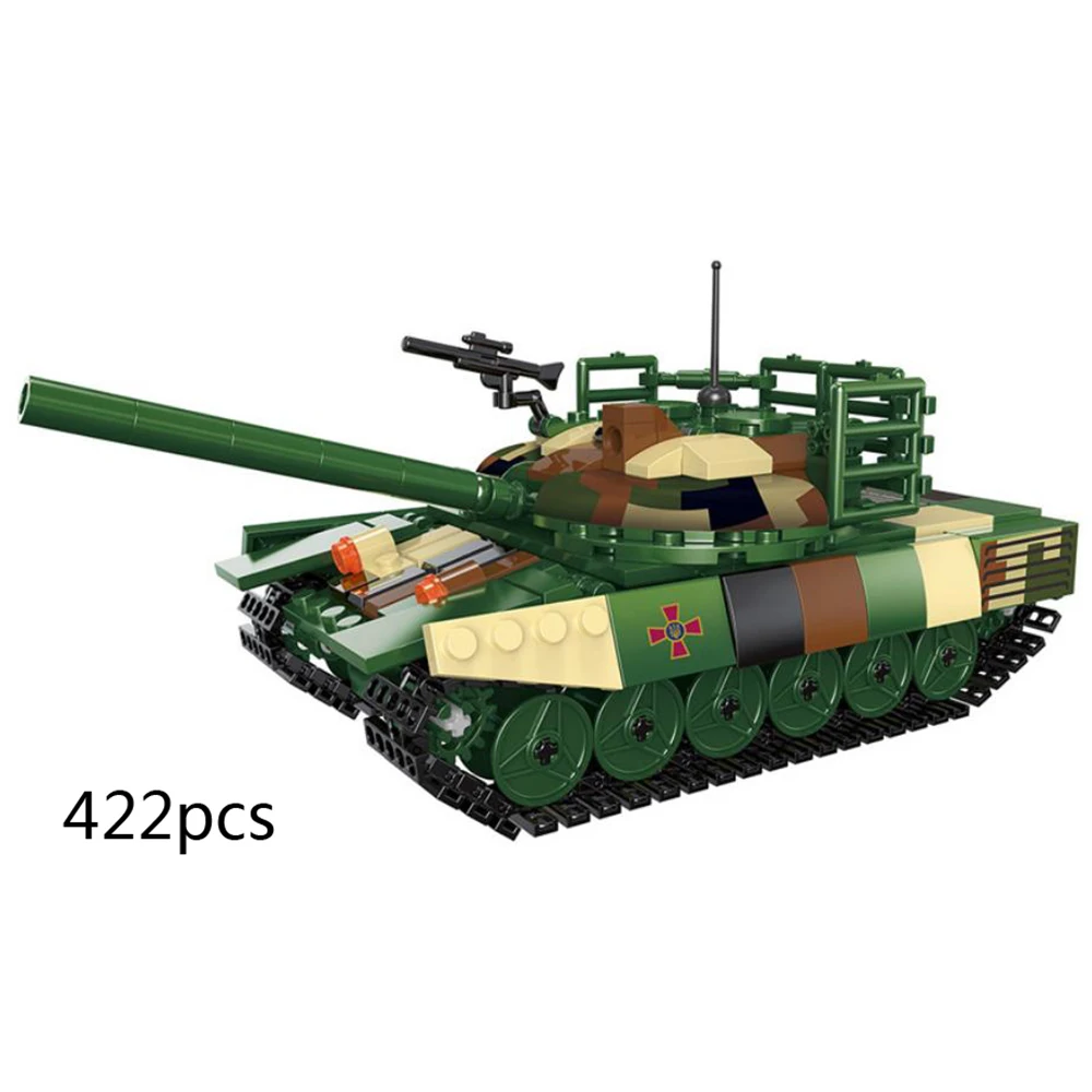 Šiuolaikinės Karinis Sovietų Sąjungos T-72 Pagrindinis Tankas Batisbricks Kūrimo Bloką Ww2 Transporto Priemonės Plytų Žaislų Kolekcija Mergaitėms Dovanų